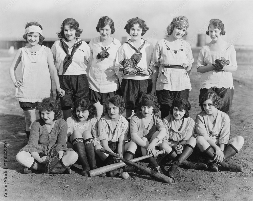 Vintage baseball team